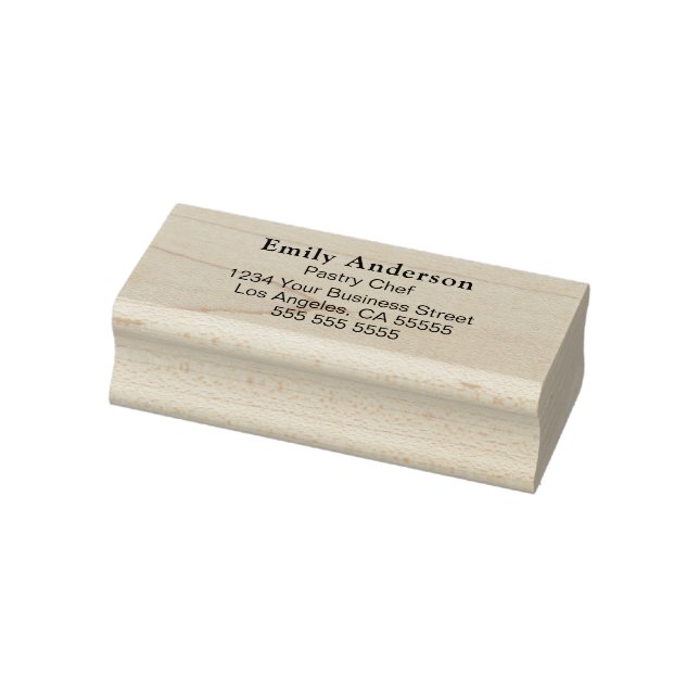 Custom Bakery Pastry Chef Business Rubber Stamp (Stamp)