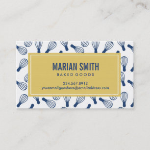 Custom Baking Business Card
