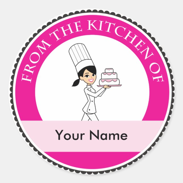 Custom Baking Label with Illustration (Front)