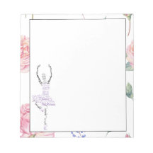 Custom Ballerina Natasha | Rose Watercolor Border