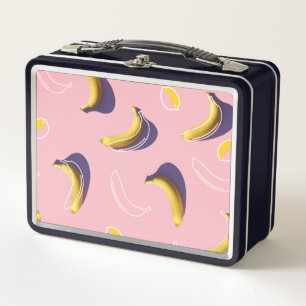 Custom Banana Pattern Lunch Box