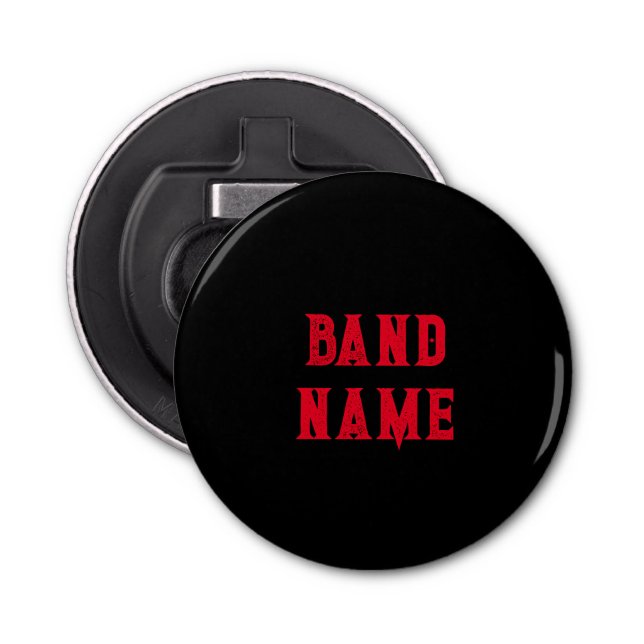 Custom Band Merch Bottle Opener (Front)