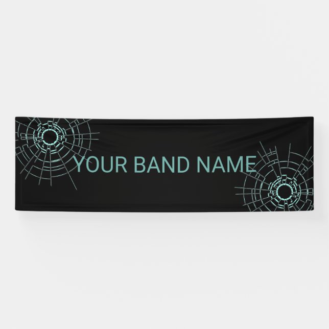 Custom Band Merch DJ Rock Show Music Gig Banner (Horizontal)