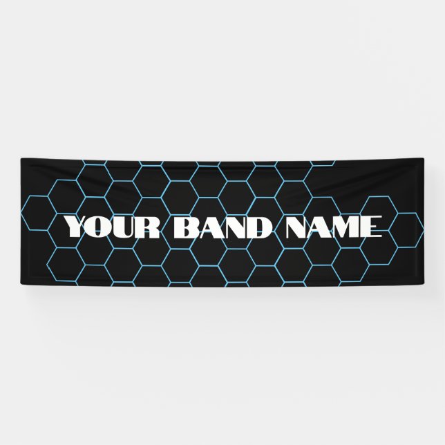 Custom Band Merch DJ Rock Show Music Gig Banner (Horizontal)