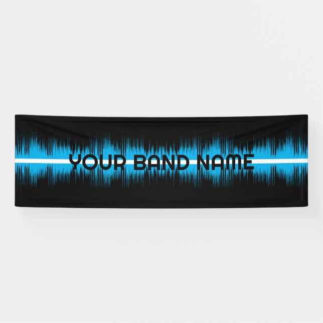 Custom Band Merch DJ Rock Show Music Gig Banner (Horizontal)