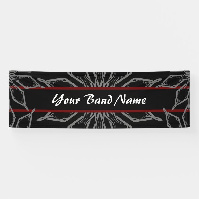Custom Band Merch DJ Rock Show Music Gig Banner (Horizontal)