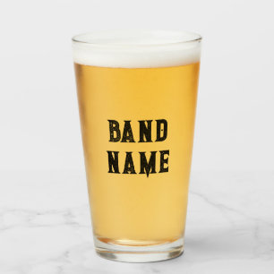Custom Band Merch Glass