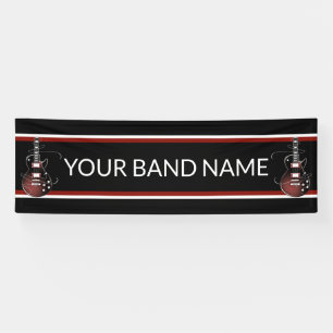 Custom Band Merch Guitar Rock Music Festival Gig Banner