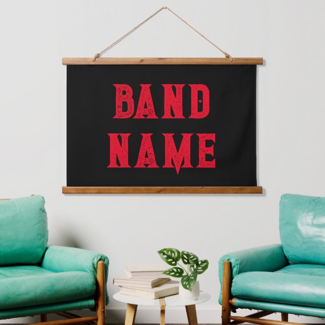 Custom Band Merch Hanging Tapestry (Living Room)