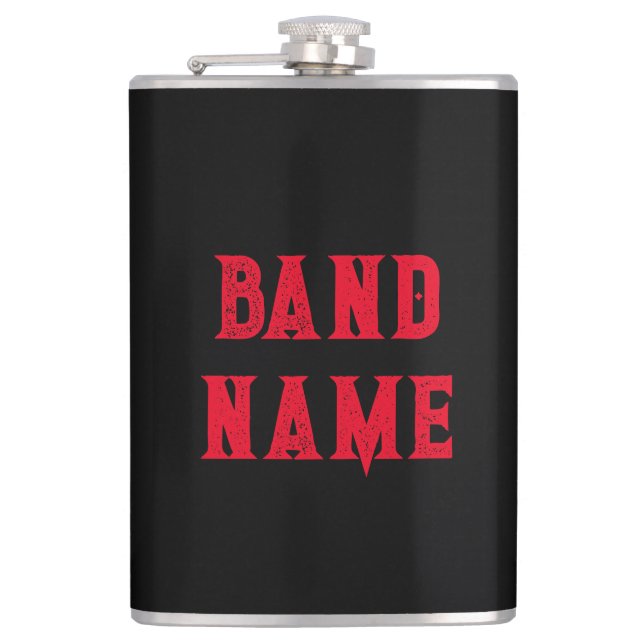 Custom Band Merch Hip Flask (Front)