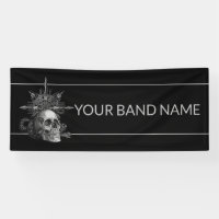 Custom Band Merch Rock Show Skull Metal Music Gig