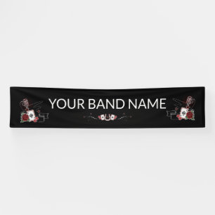 Custom Band Merch Rockabilly Tattoo Vinyl Banner