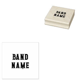 Custom Band Merch Rubber Stamp