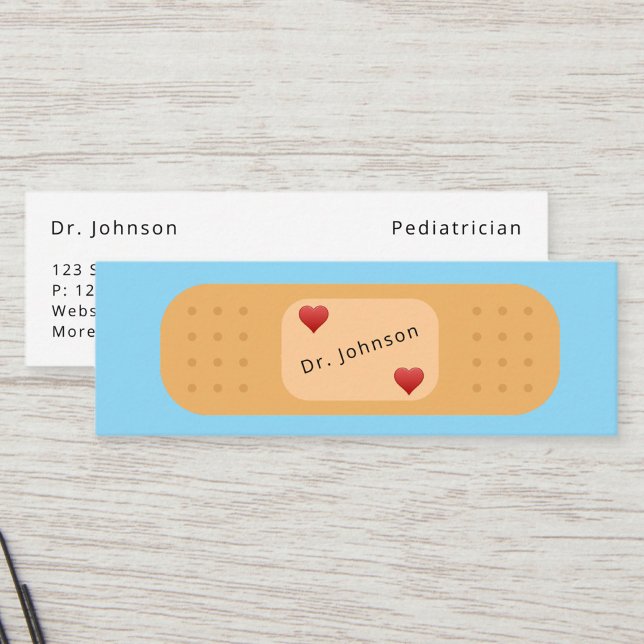Custom Bandaid Patch Medical Professionals Mini Business Card (Creator Uploaded)