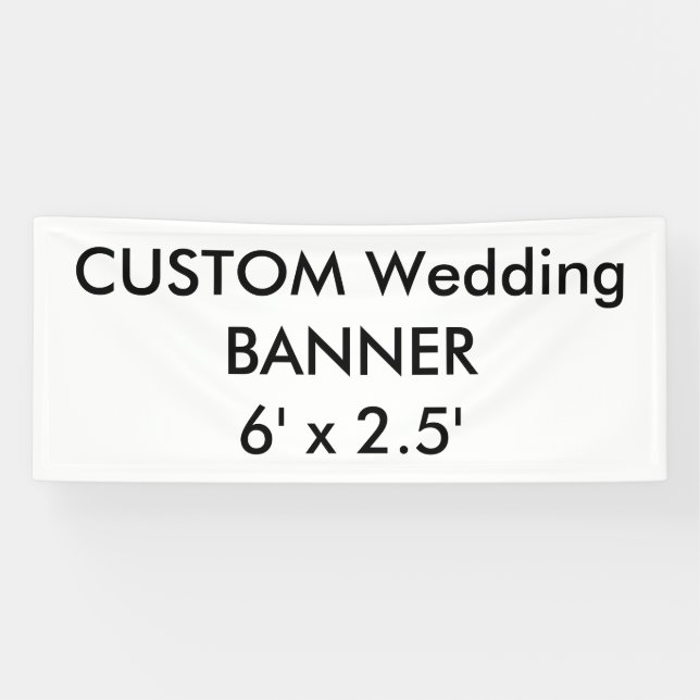 Custom Banner 6' x 2.5' (Horizontal)