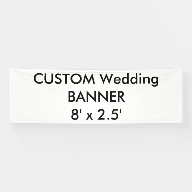 Custom Banner 8' x 2.5' (Horizontal)