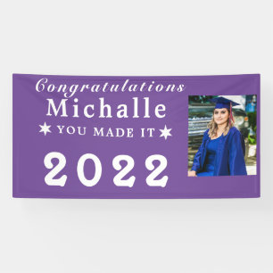 Custom Banner, Personalised Photo Graduation Banner