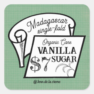 Custom Banner Vanilla Sugar Culinary Catering  Square Sticker