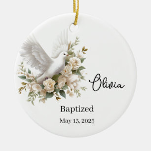 Custom Baptism Ceramic Ornament