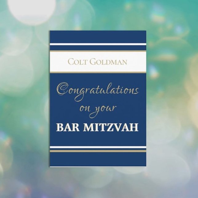 Custom Bar Mitzvah Congrats Card (Creator Uploaded)