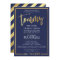 CUSTOM Bar Mitzvah Invite for Tommy navy + gold
