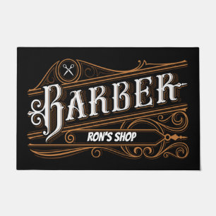 Custom Barber Doormat, Barber shop vintage doormat