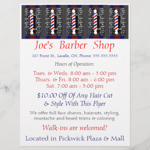 Custom Barber Shop / Advertisement / Flyer