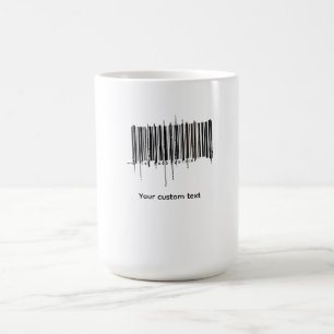 Custom Barcode Text Design Coffee Mug