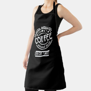 Custom barista aprons for coffee shop or café 
