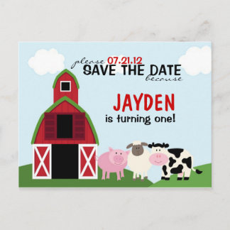 Custom Barnyard Save The Date or Invitations