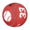 Custom Baseball Ball - Name Team Number Red
