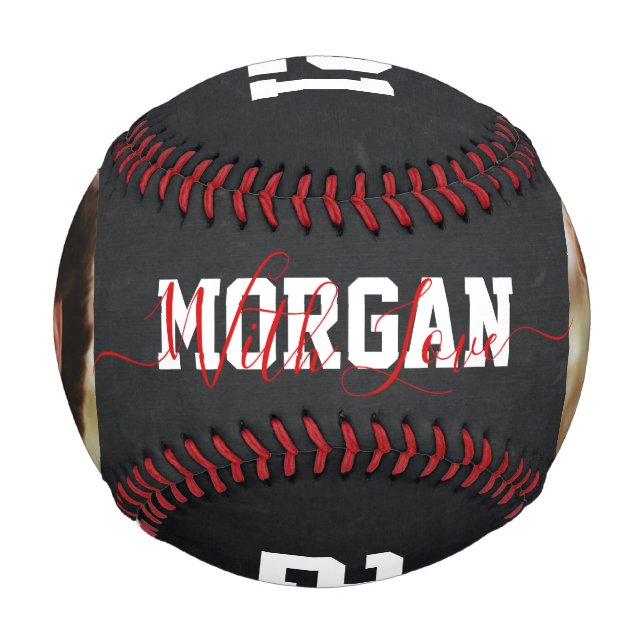 Custom Baseball Birthday Personalised Photo Gift (Front)