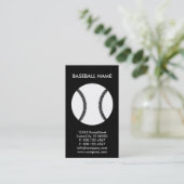 custom baseball business business card (Standing Front)