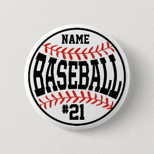 Custom Baseball Button Baseball Team Player Button