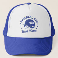 Custom Baseball Dad Mum with Name and Number