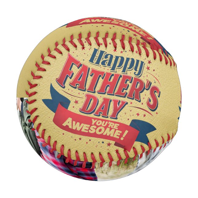 Custom Baseball Gift for Dad (Back Right)
