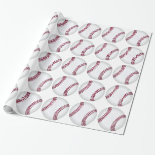 Custom Baseball Gift Wrapping Paper