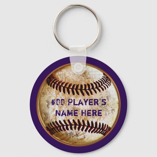 Custom Baseball Keychains for Baseball Team Gifts (Front)