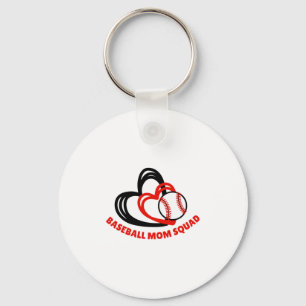 Custom Baseball Mom Personalized Team Squad T Shir Key Ring