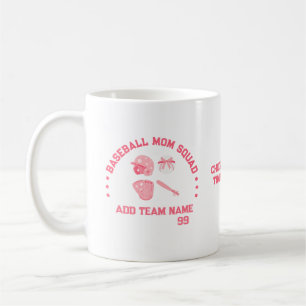 Custom Baseball Mum Squad Mug   Perfect Gift