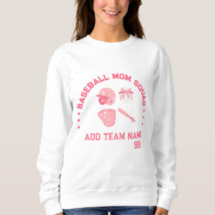 Custom Baseball Mum Squad Sweatshirt  Perfect Gift