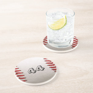 Custom Baseball Number Art – High-Def Sports Photo Coaster