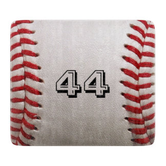 Custom Baseball Number Art – High-Def Sports Photo Cutting Board