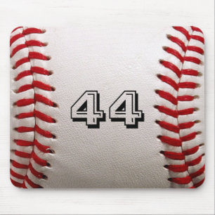 Custom Baseball Number Art – High-Def Sports Photo Mouse Mat