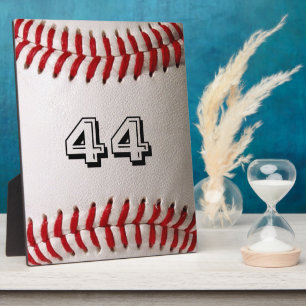 Custom Baseball Number Art – High-Def Sports Photo Plaque