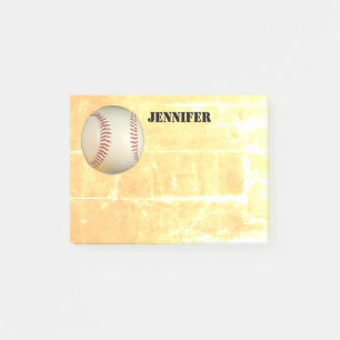 custom baseball post it note to personalise