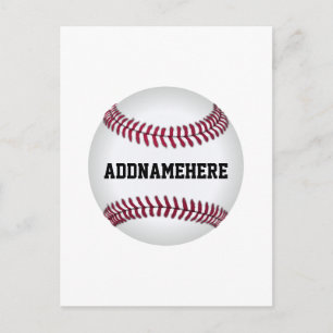 Custom Baseball Postcard