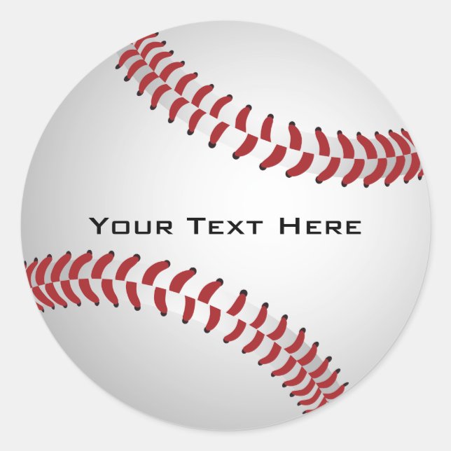 Custom Baseball Sticker (Front)
