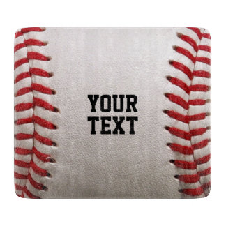 Custom Baseball Stitches & Leather Sports Graphic Cutting Board