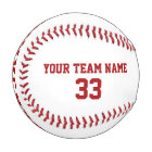 Custom Baseball with Name Number Photo Kids